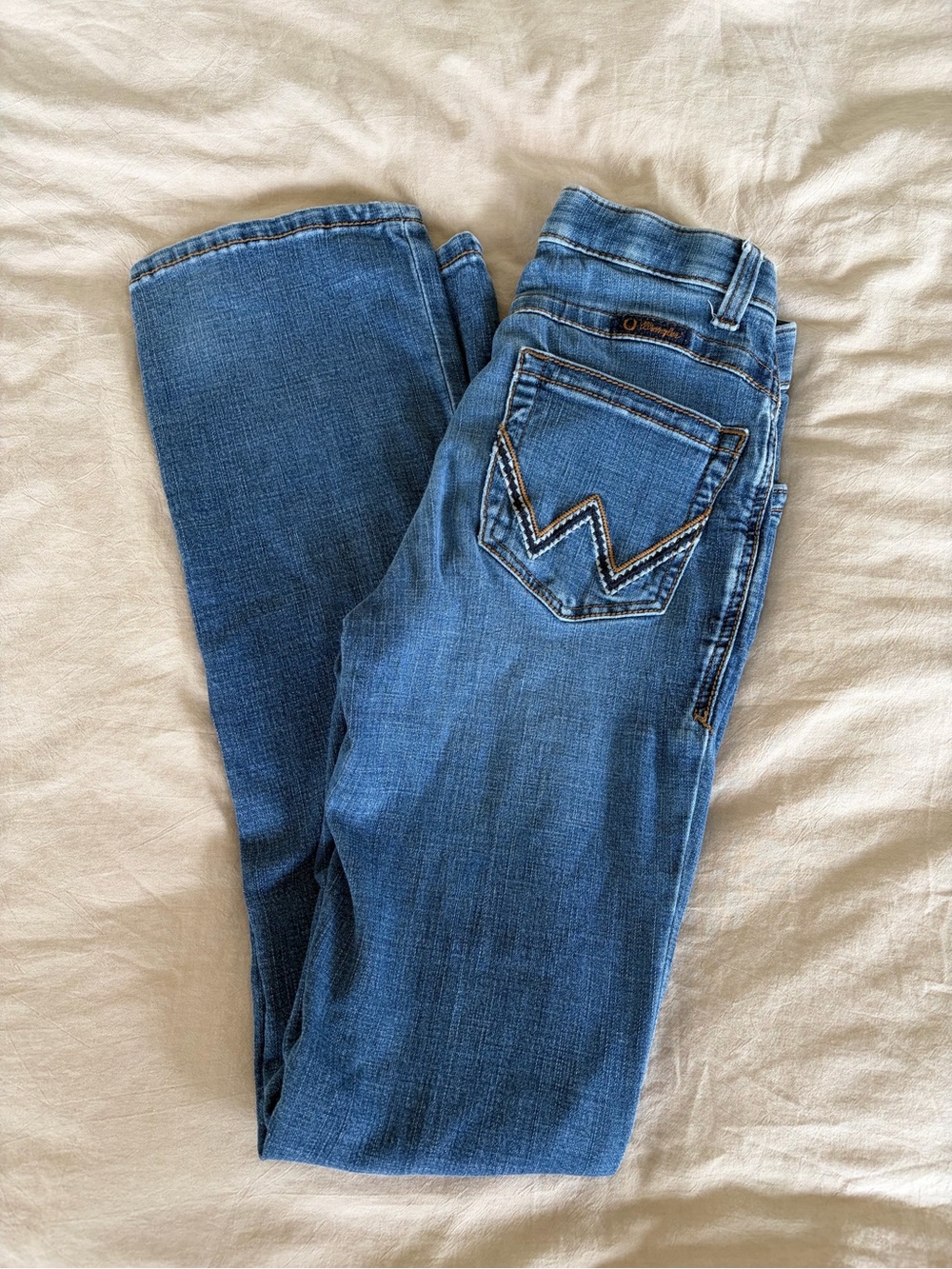 Wrangler Willow Riding Long Flare Bootcut Cowgirl Western Embroidered Rodeo Jean
